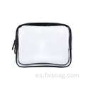 Bolsa transparente de la bolsa cosmética del PVC de maquillaje transparente